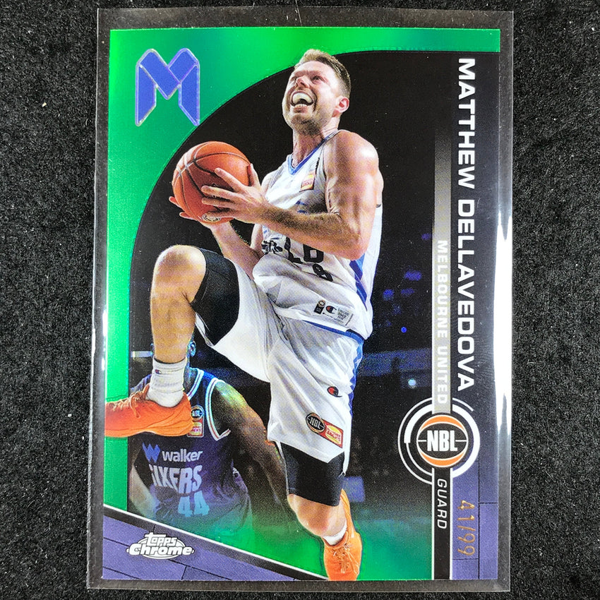 2023-24 Topps Chrome NBL MATTHEW DELLAVEDOVA Base Green 41/99 #49