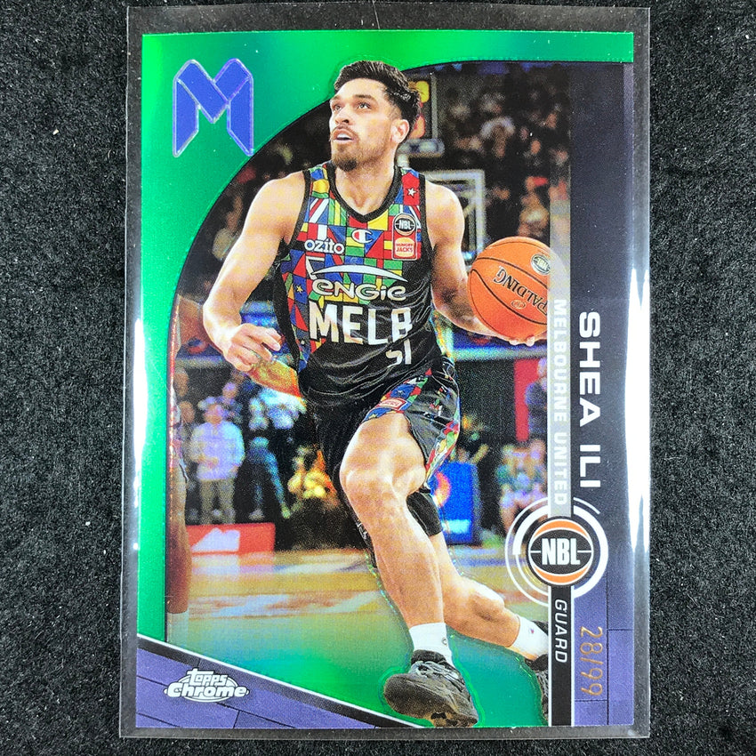 2023-24 Topps Chrome NBL SHEA ILI Base Green 28/99 #50