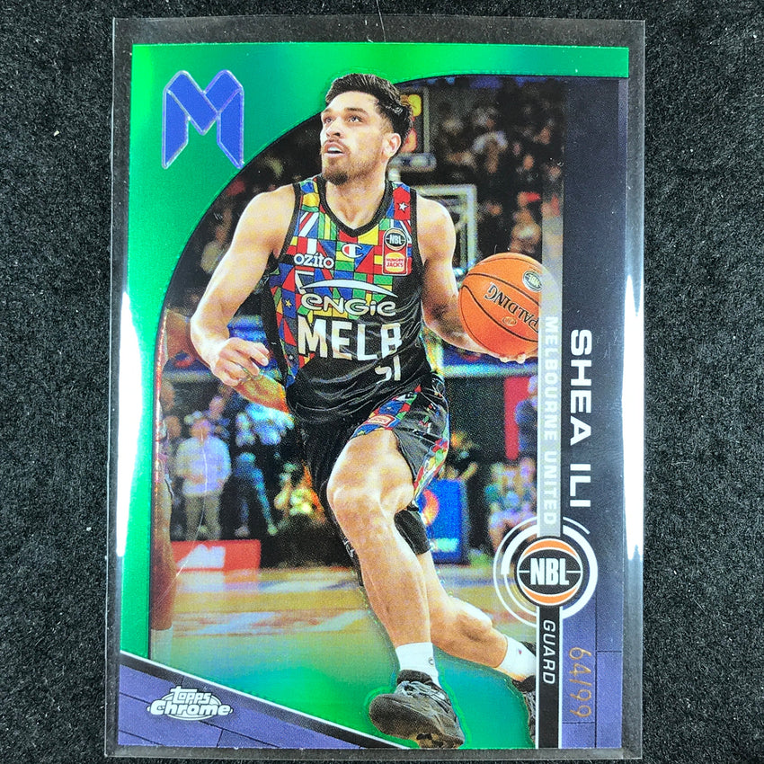 2023-24 Topps Chrome NBL SHEA ILI Base Green 64/99 #50