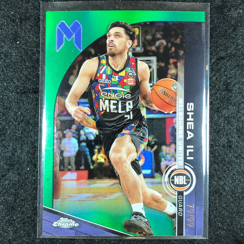 2023-24 Topps Chrome NBL SHEA ILI Base Green 79/99 #50