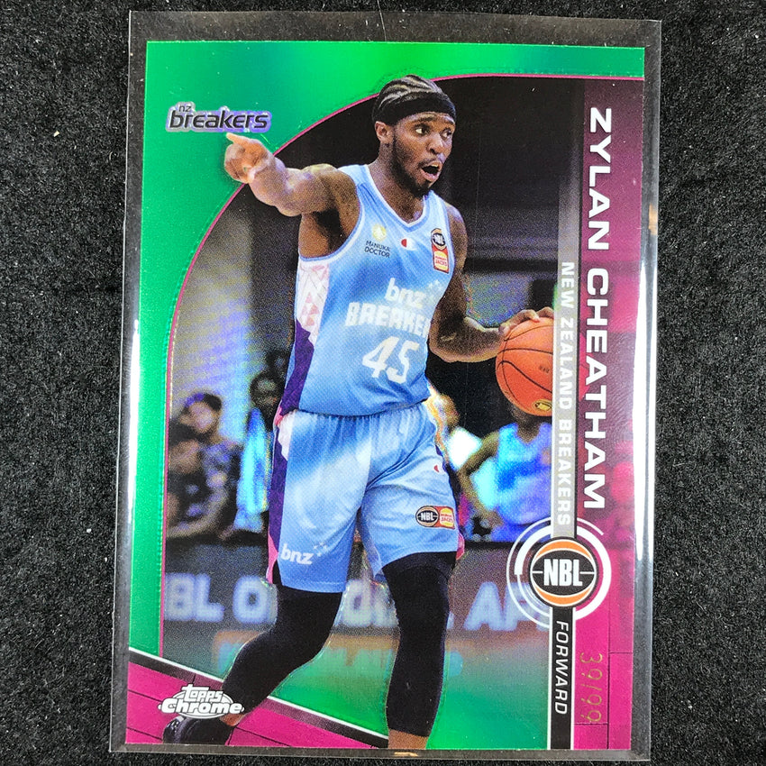 2023-24 Topps Chrome NBL ZYLAN CHEATHAM Base Green 39/99 #51