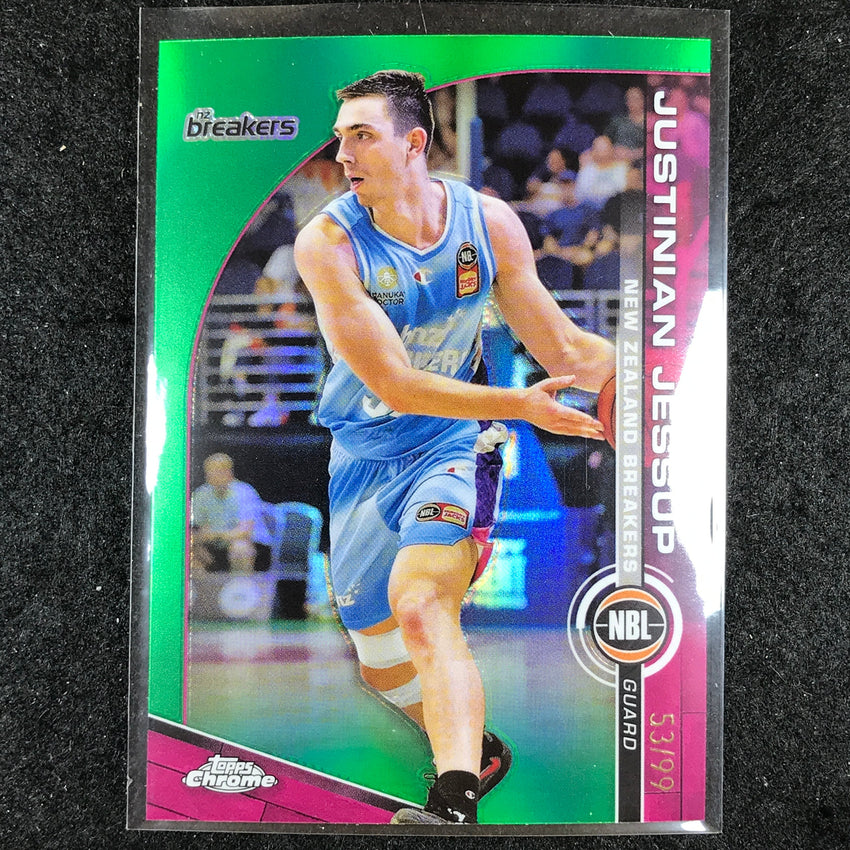 2023-24 Topps Chrome NBL JUSTINIAN JESSUP Base Green 53/99 #55