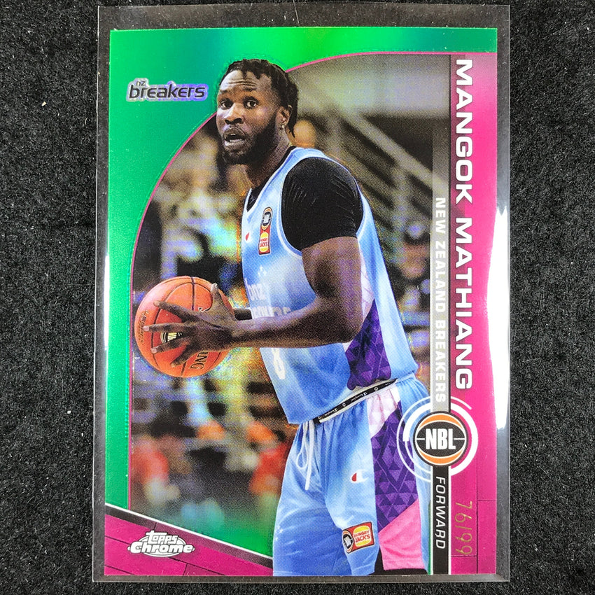 2023-24 Topps Chrome NBL MANGOK MATHIANG Base Green 76/99 #57