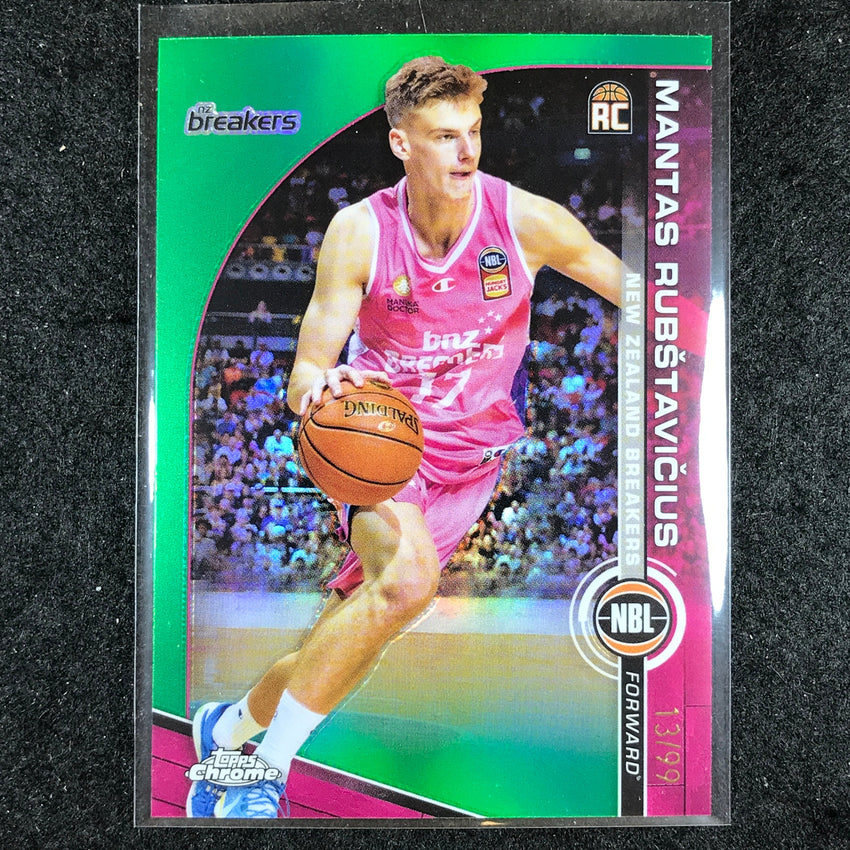 2023-24 Topps Chrome NBL MANTAS RUBSTAVICIUS Rookie Base Green 13/99 #58