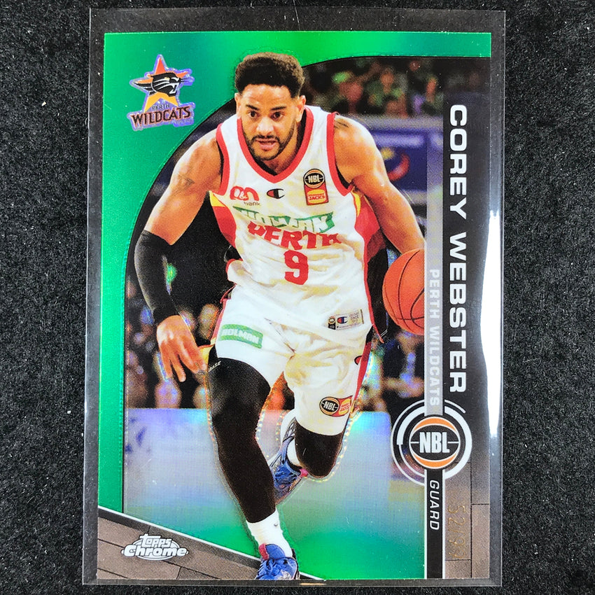 2023-24 Topps Chrome NBL COREY WEBSTER Base Green 52/99 #64