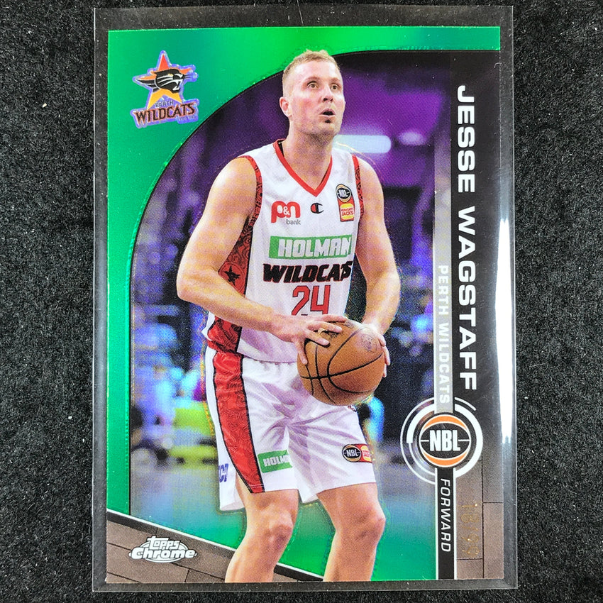 2023-24 Topps Chrome NBL JESSE WAGSTAFF Base Green 18/99 #67