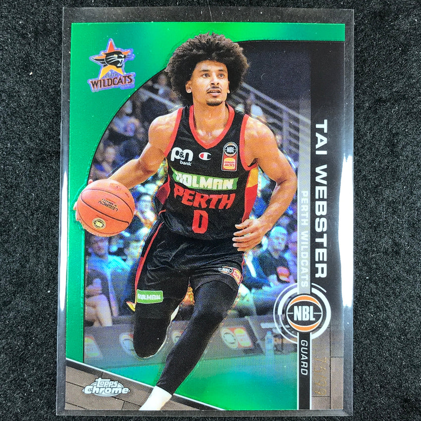 2023-24 Topps Chrome NBL TAI WEBSTER Base Green 76/99 #70