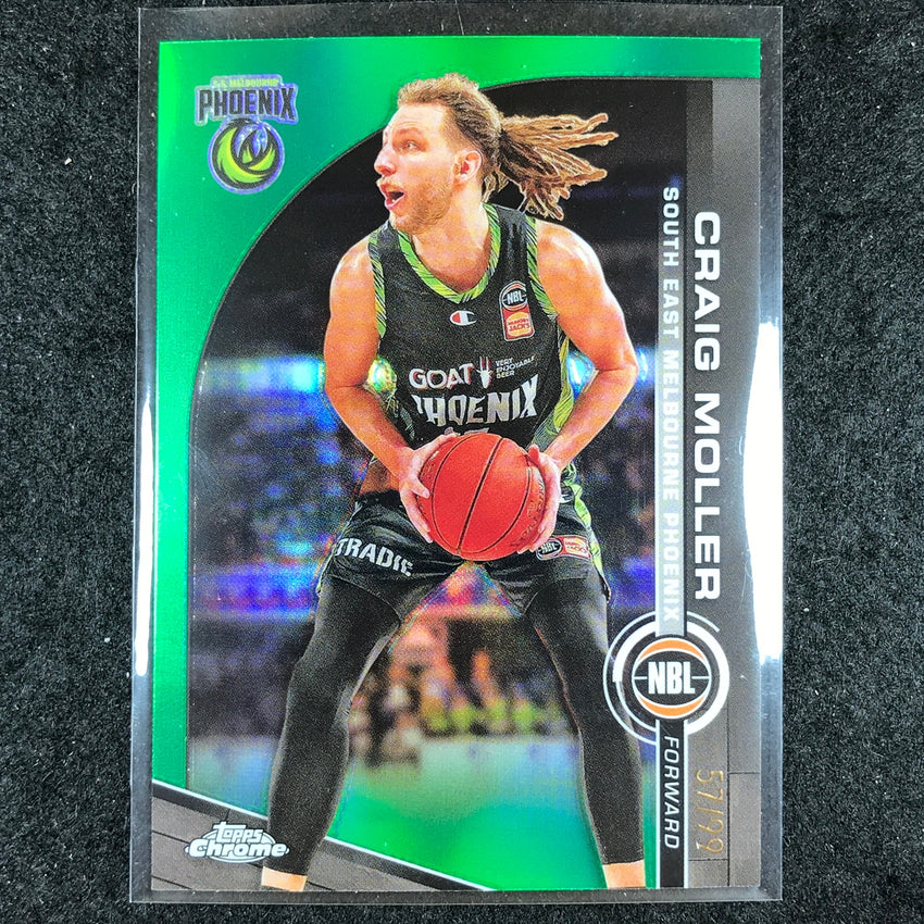 2023-24 Topps Chrome NBL CRAIG MOLLER Base Green 57/99 #71