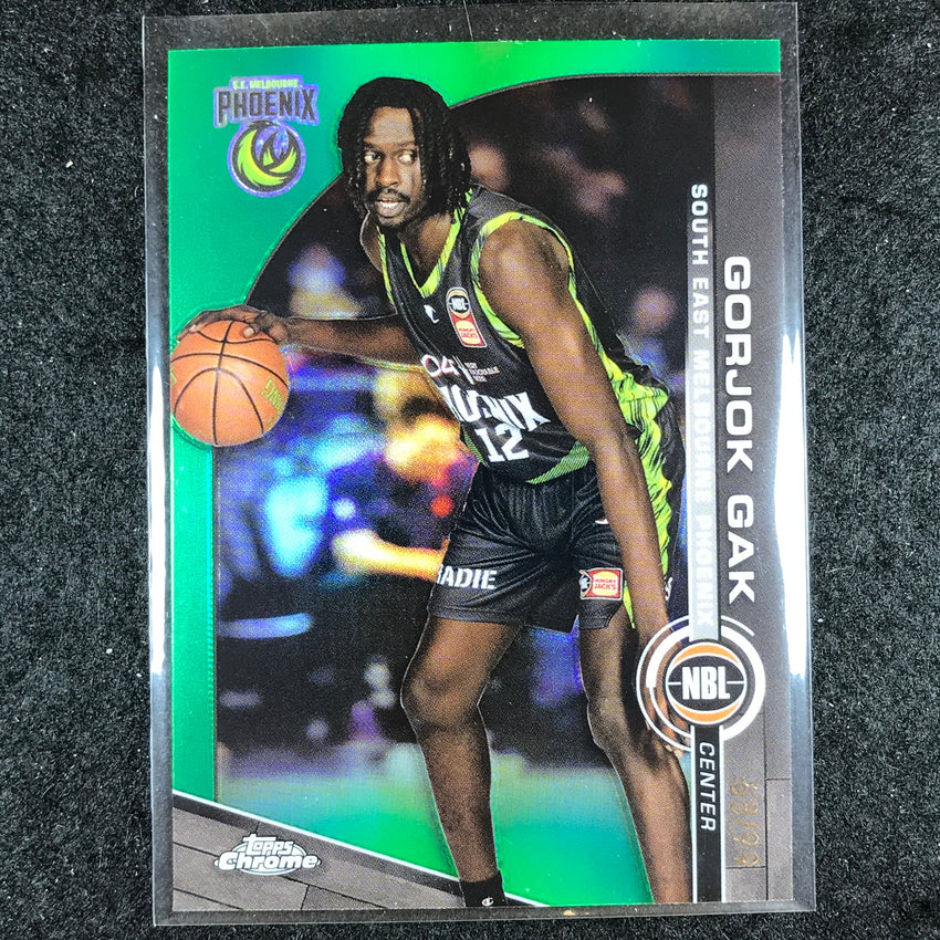 2023-24 Topps Chrome NBL GORJOK GAK Base Green 68/99 #75