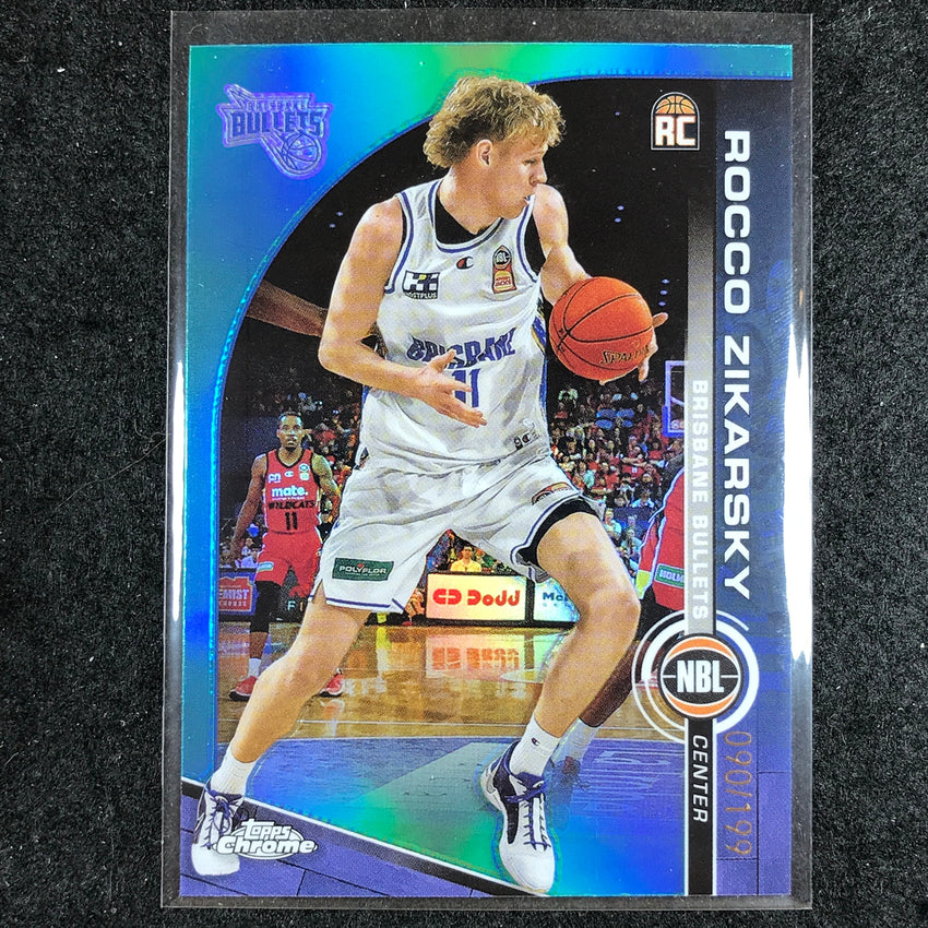 2023-24 Topps Chrome NBL ROCCO ZIKARSKY Rookie Base Aqua 90/199 #17