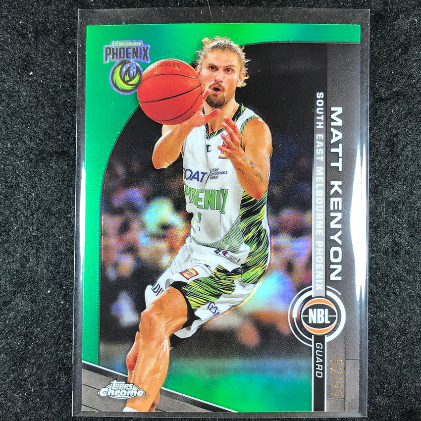 2023-24 Topps Chrome NBL MATT KENYON Base Green 52/99 #76