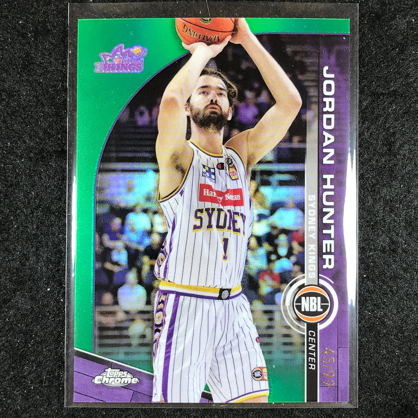 2023-24 Topps Chrome NBL JORDAN HUNTER Base Green 45/99 #81