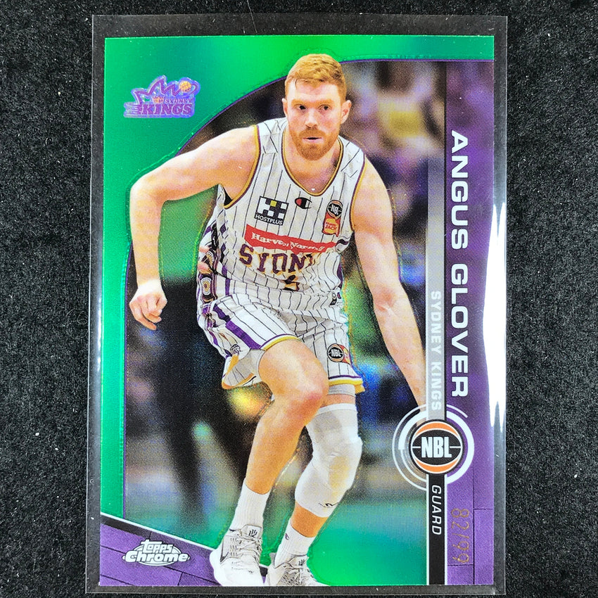 2023-24 Topps Chrome NBL ANGUS GLOVER Base Green 82/99 #83