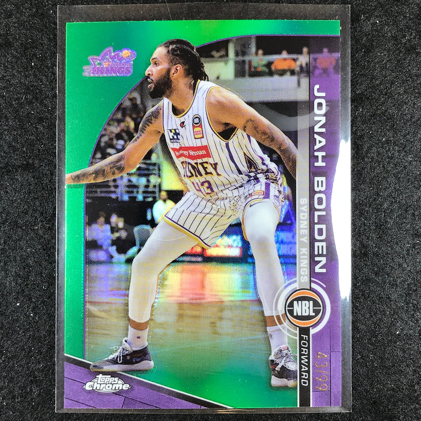 2023-24 Topps Chrome NBL JONAH BOLDEN Base Green 43/99 #86