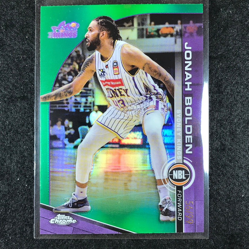 2023-24 Topps Chrome NBL JONAH BOLDEN Base Green 56/99 #86