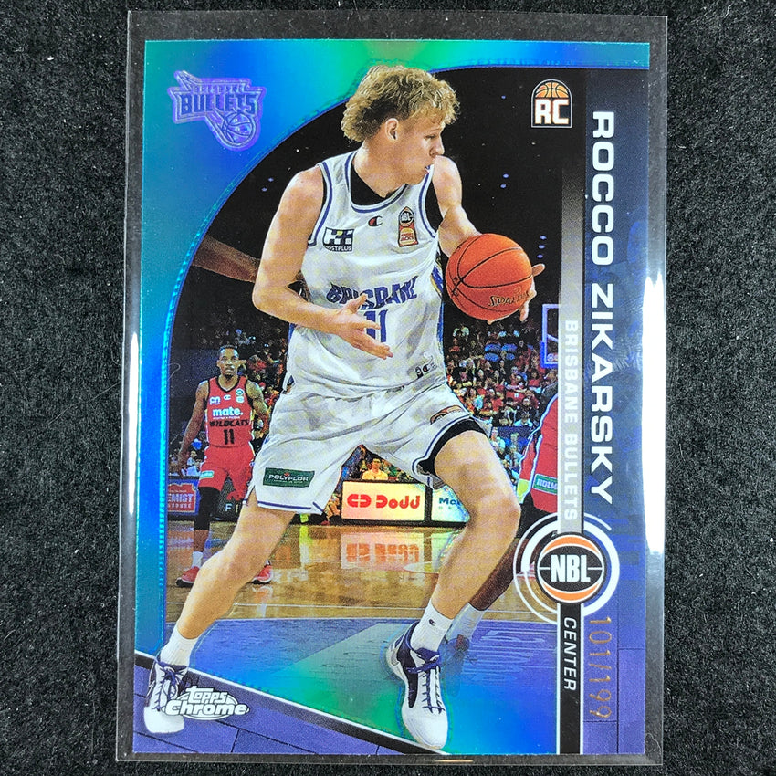 2023-24 Topps Chrome NBL ROCCO ZIKARSKY Rookie Base Aqua 101/199 #17