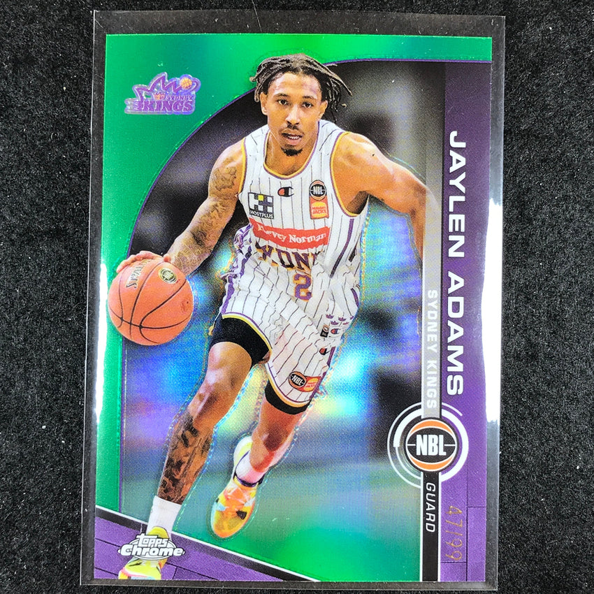 2023-24 Topps Chrome NBL JAYLEN ADAMS Base Green 47/99 #89