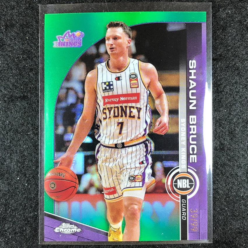 2023-24 Topps Chrome NBL SHAUN BRUCE Base Green 39/99 #90