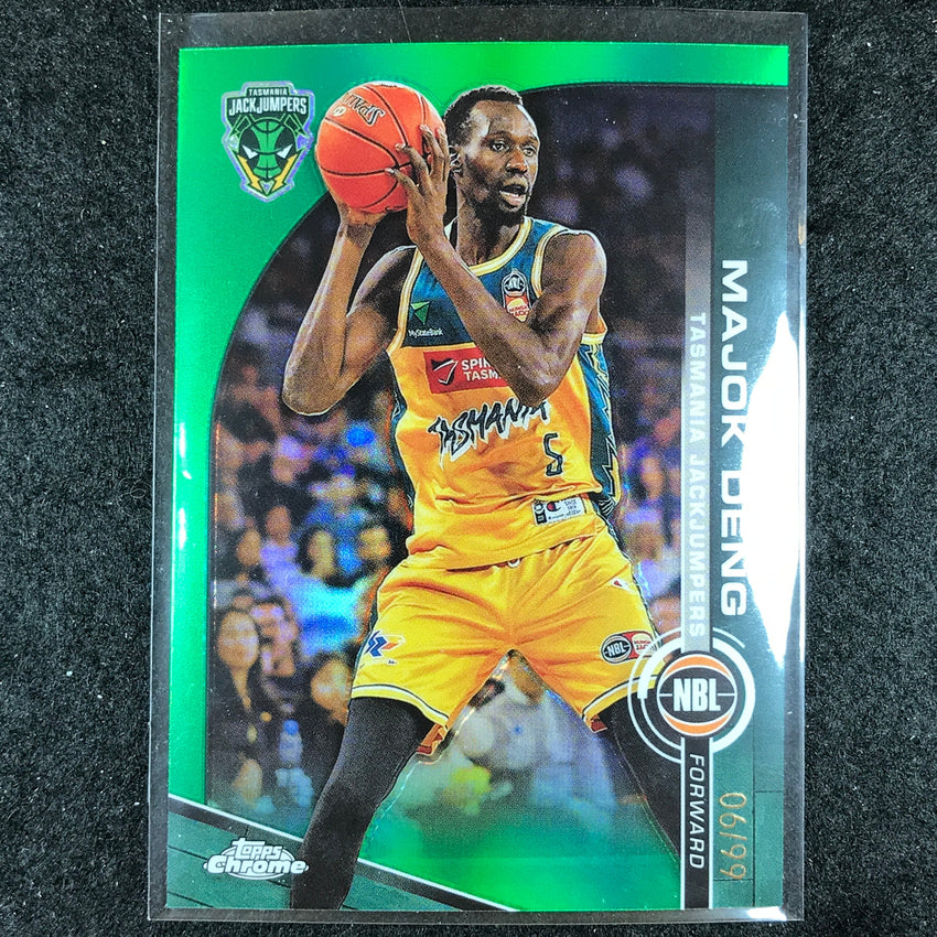 2023-24 Topps Chrome NBL MAJOK DENG Base Green 6/99 #95
