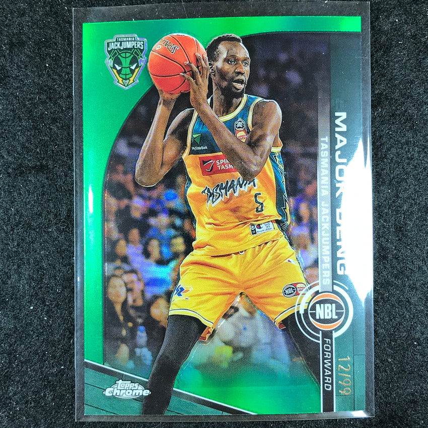 2023-24 Topps Chrome NBL MAJOK DENG Base Green 12/99 #95