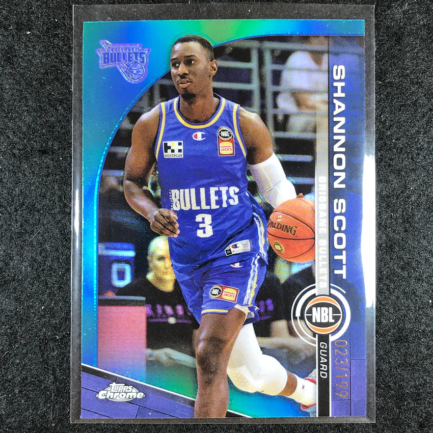 2023-24 Topps Chrome NBL SHANNON SCOTT Base Aqua 23/199 #19