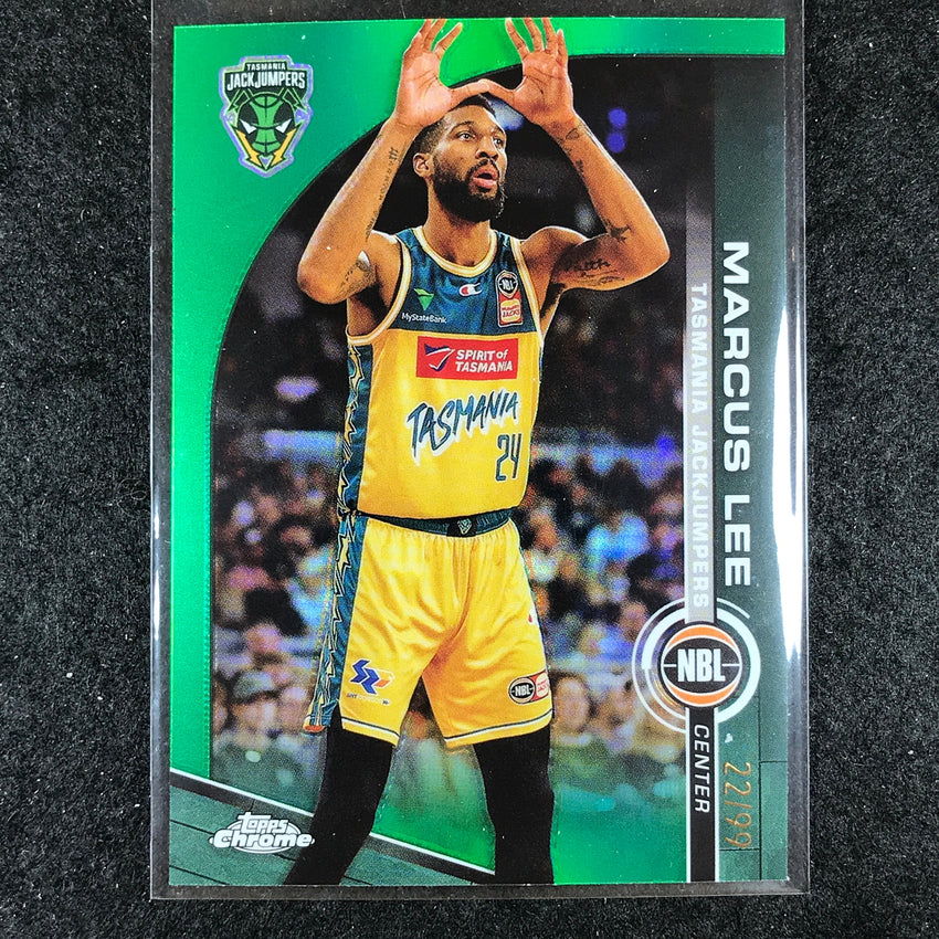 2023-24 Topps Chrome NBL MARCUS LEE Base Green 22/99 #98