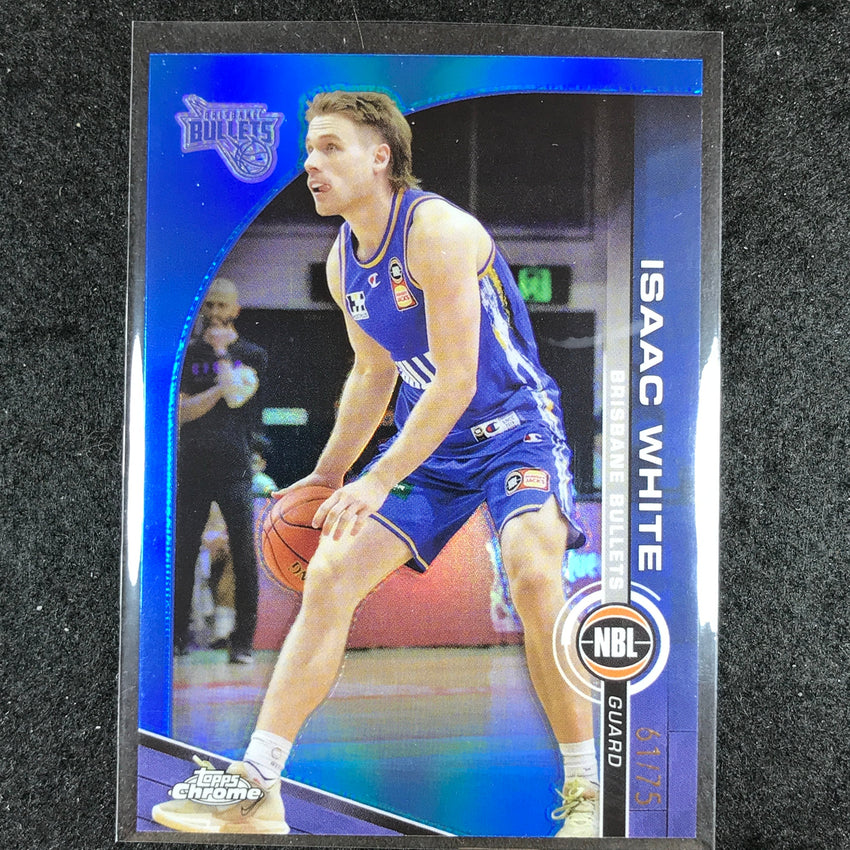 2023-24 Topps Chrome NBL ISAAC WHITE Base Blue 61/75 #13