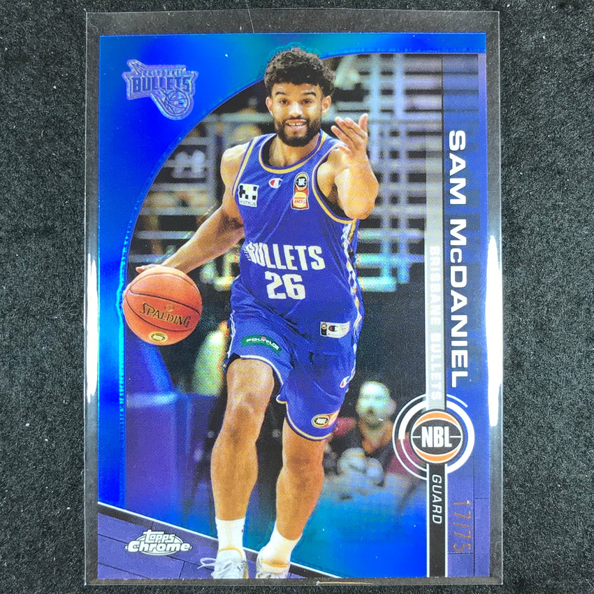 2023-24 Topps Chrome NBL SAM MCDANIEL Base Blue 17/75 #18