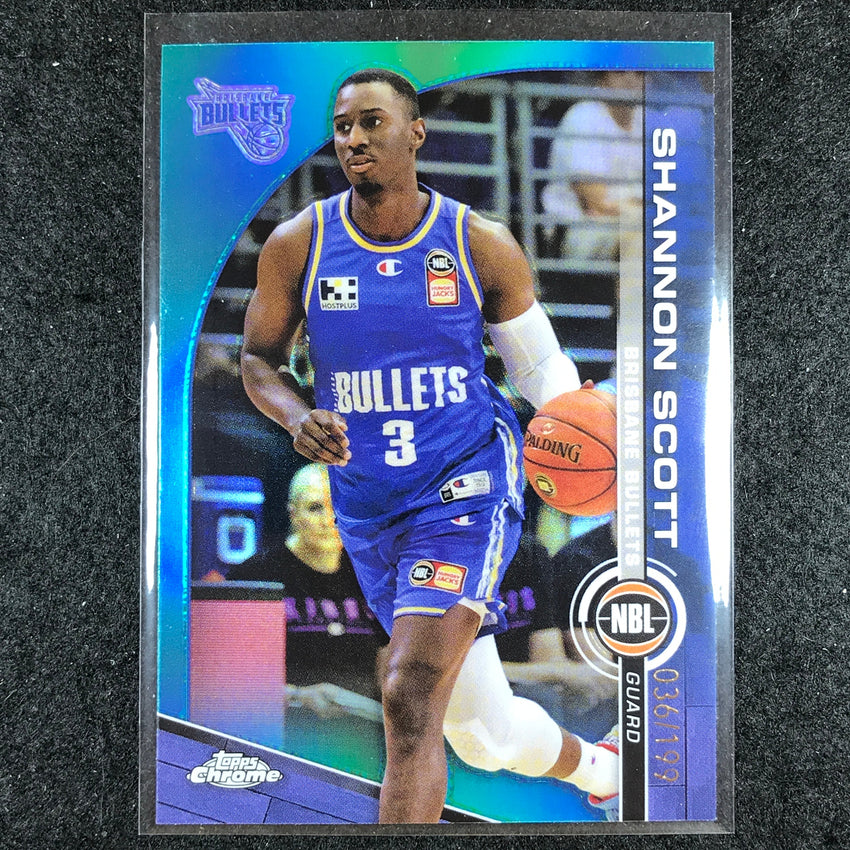 2023-24 Topps Chrome NBL SHANNON SCOTT Base Aqua 36/199 #19