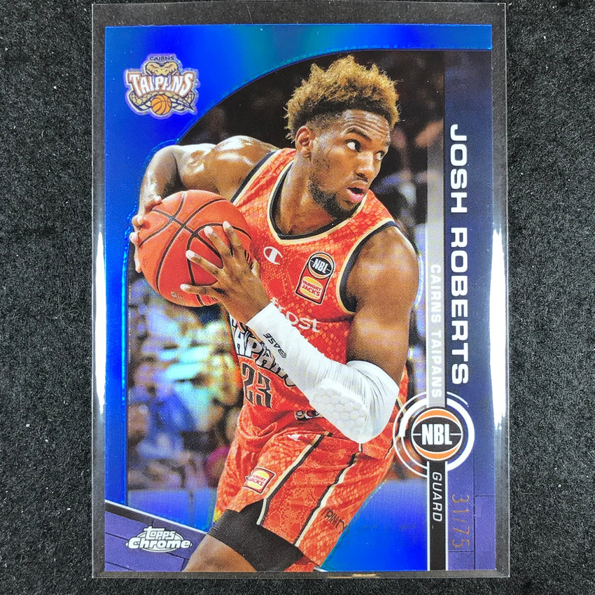 2023-24 Topps Chrome NBL JOSH ROBERTS Base Blue 31/75 #21