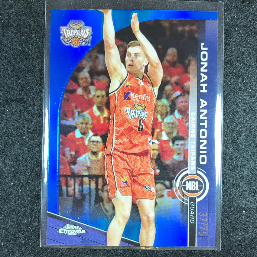 2023-24 Topps Chrome NBL JONAH ANTONIO Base Blue 37/75 #24