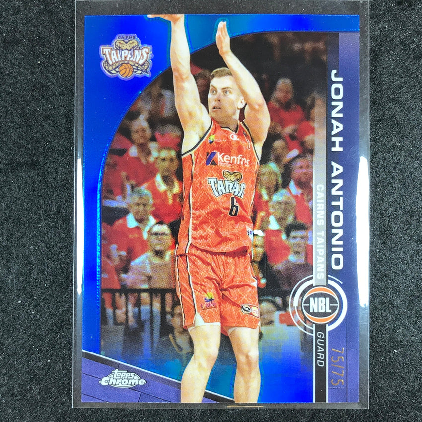2023-24 Topps Chrome NBL JONAH ANTONIO Base Blue 75/75 #24