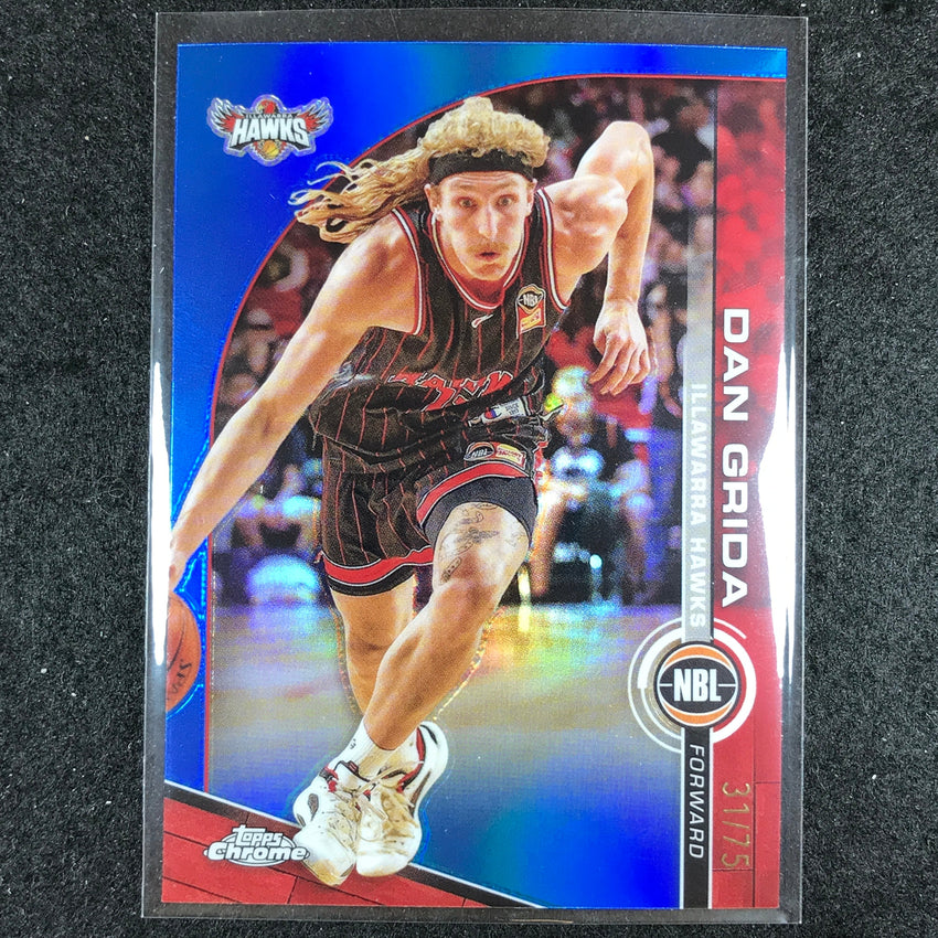2023-24 Topps Chrome NBL DAN GRIDA Base Blue 31/75 #32