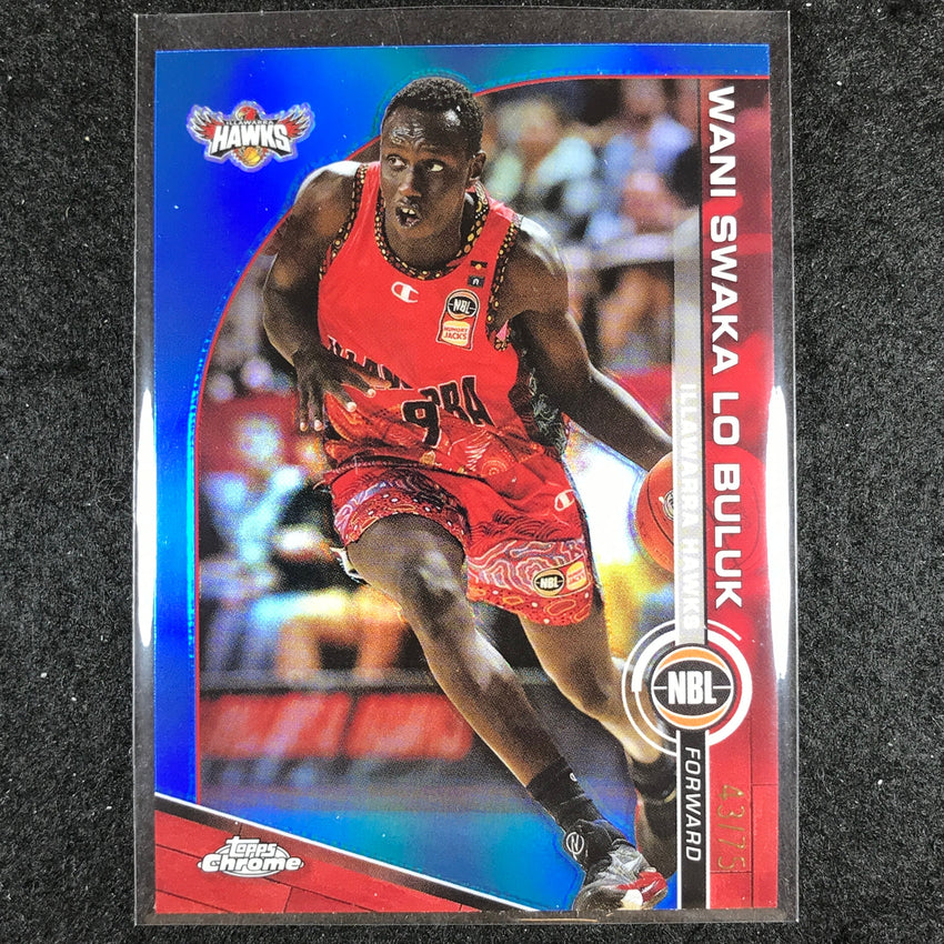 2023-24 Topps Chrome NBL WANI SWAKA LO BULUK Base Blue 43/75 #39