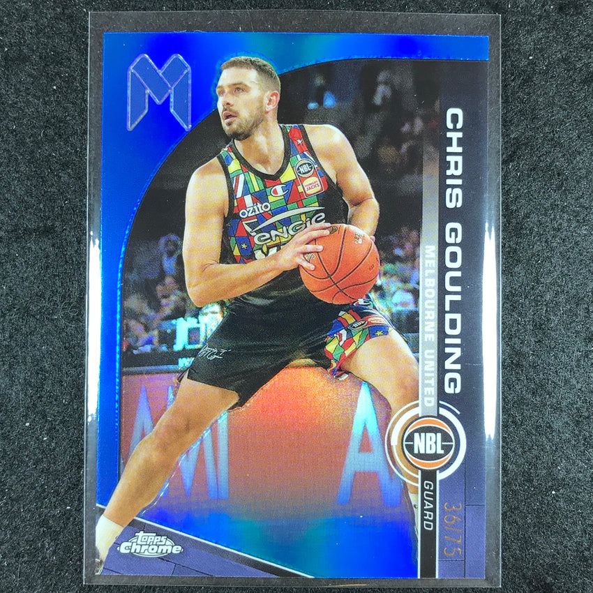 2023-24 Topps Chrome NBL CHRIS GOULDING Base Blue 36/75 #44