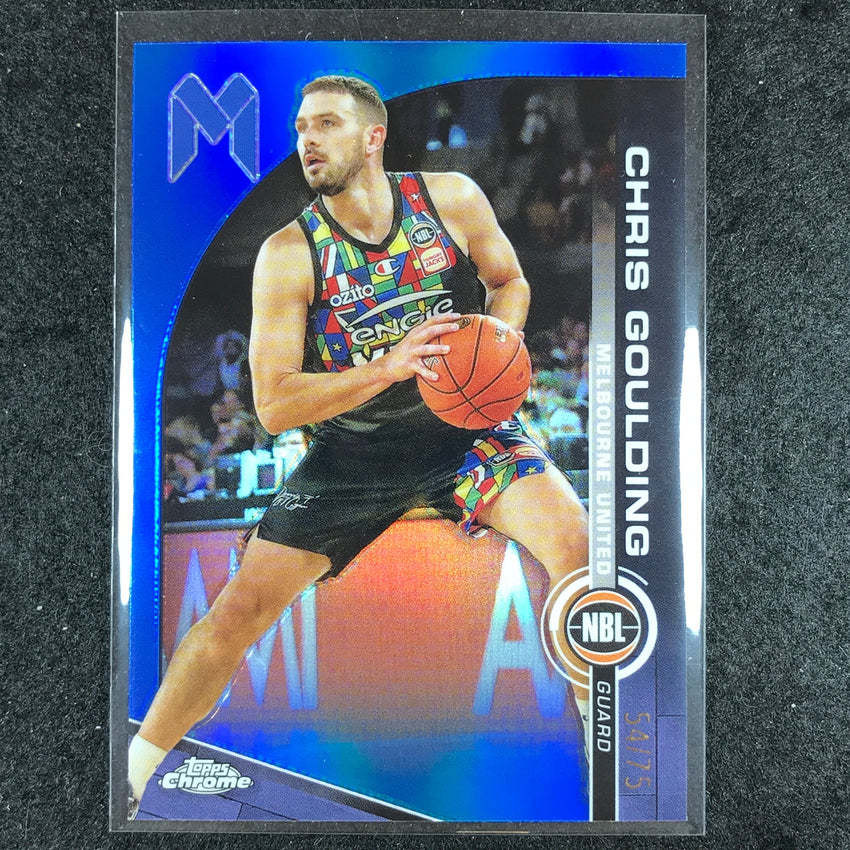 2023-24 Topps Chrome NBL CHRIS GOULDING Base Blue 54/75 #44