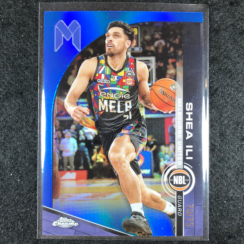 2023-24 Topps Chrome NBL SHEA ILI Base Blue 70/75 #50