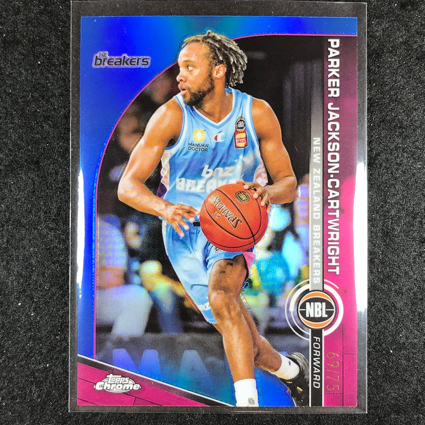 2023-24 Topps Chrome NBL PARKER JACKSON-CARTWRIGHT Base Blue 69/75 #54