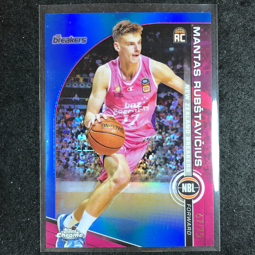 2023-24 Topps Chrome NBL MANTAS RUBSTAVICIUS Rookie Base Blue 67/75 #58