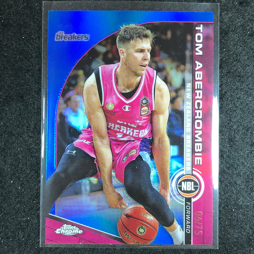 2023-24 Topps Chrome NBL TOM ABERCROMBIE Base Blue 6/75 #59