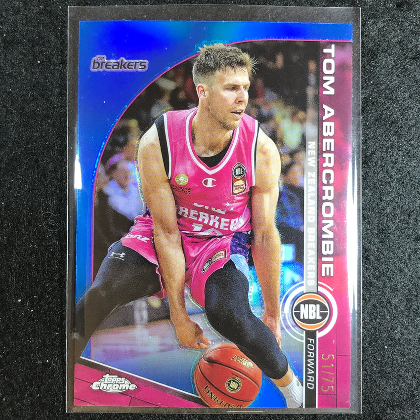 2023-24 Topps Chrome NBL TOM ABERCROMBIE Base Blue 51/75 #59