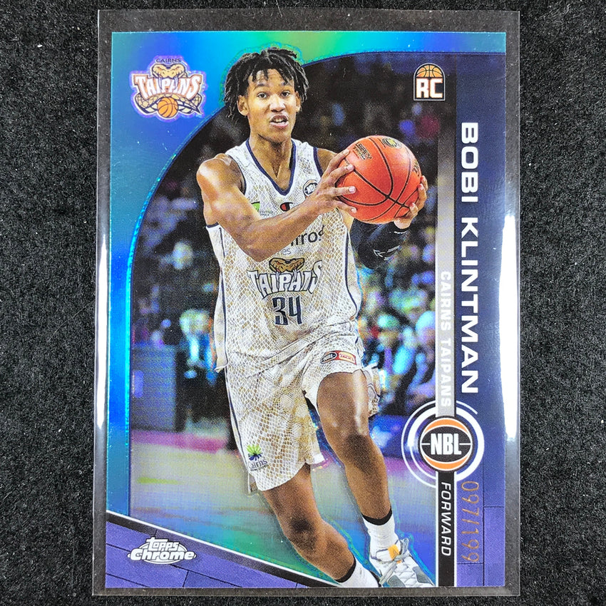 2023-24 Topps Chrome NBL BOBI KLINTMAN Rookie Base Aqua 97/199 #22