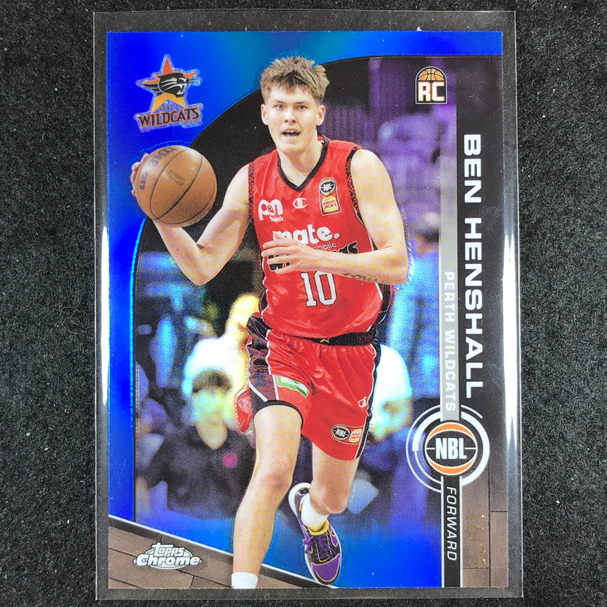 2023-24 Topps Chrome NBL BEN HENSHALL Rookie Base Blue 16/75 #62