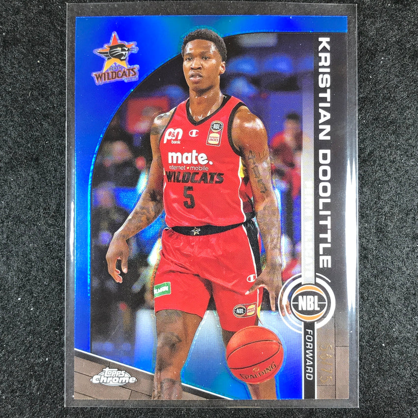 2023-24 Topps Chrome NBL KRISTIAN DOOLITTLE Base Blue 56/75 #65