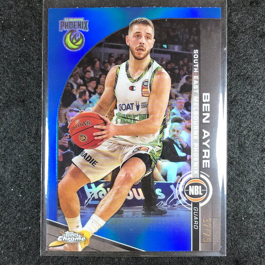 2023-24 Topps Chrome NBL BEN AYRE Base Blue 37/75 #74