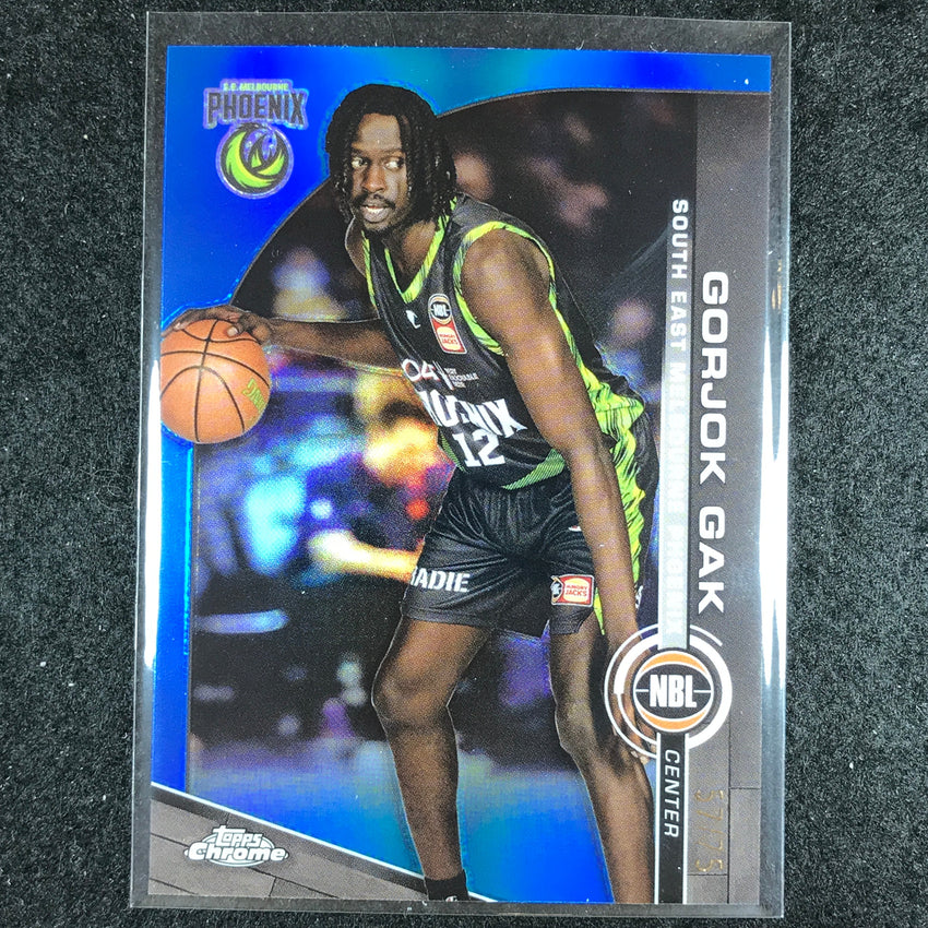 2023-24 Topps Chrome NBL GORJOK GAK Base Blue 57/75 #75