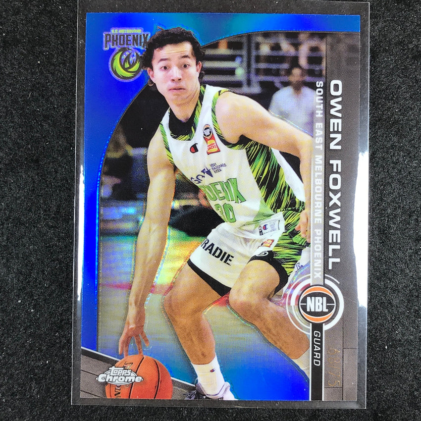 2023-24 Topps Chrome NBL OWEN FOXWELL Base Blue 68/75 #78