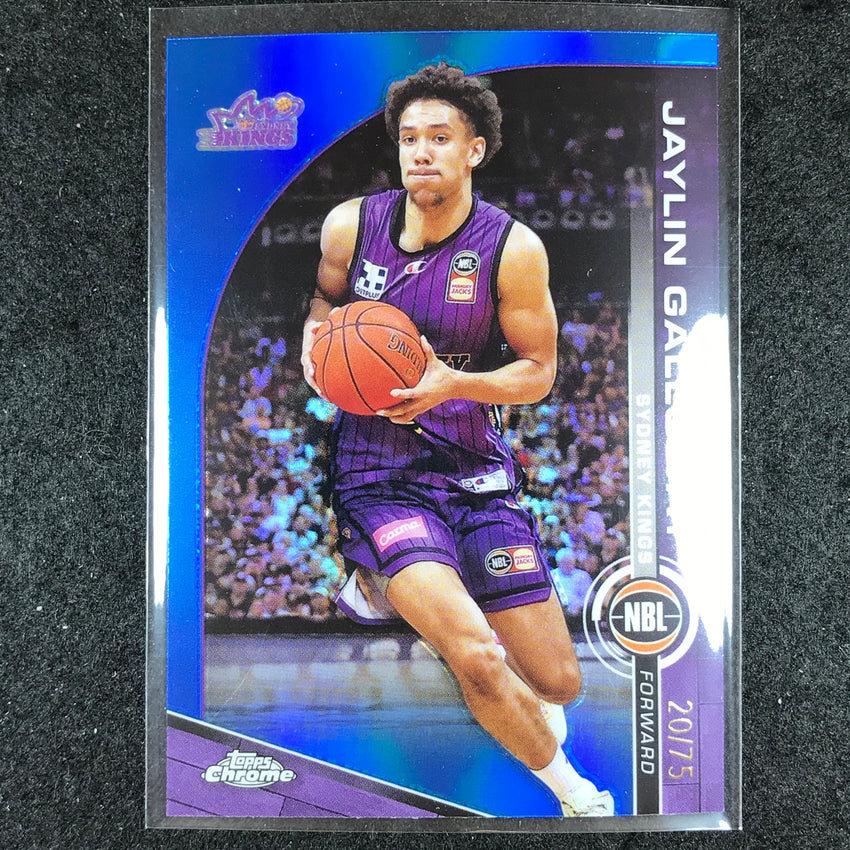 2023-24 Topps Chrome NBL JAYLIN GALLOWAY Base Blue 20/75 #85