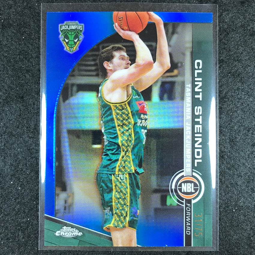 2023-24 Topps Chrome NBL CLINT STEINDL Base Blue 31/75 #92