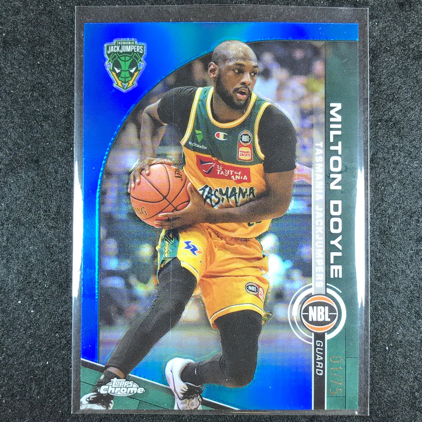 2023-24 Topps Chrome NBL MILTON DOYLE Base Blue 1/75 #99